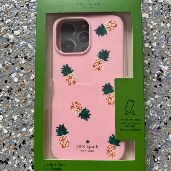 Kate Spade Pink Jeweled Pineapple iPhone Case - Picture 1 of 5